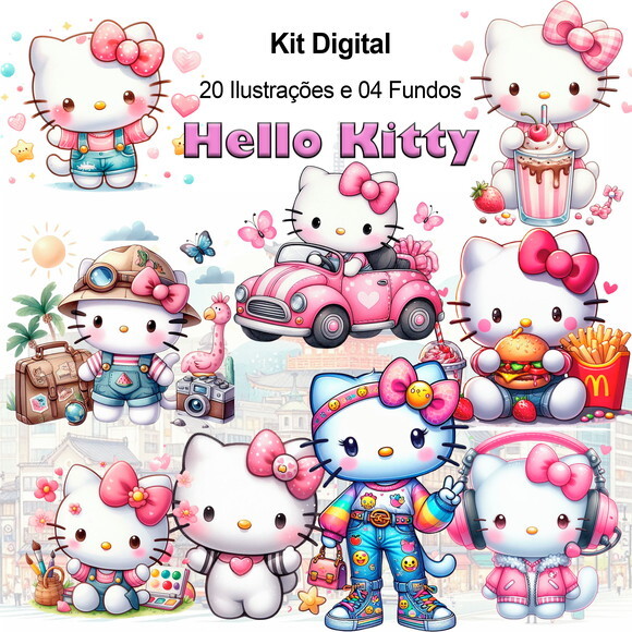 Kit Digital Hello Kitty
