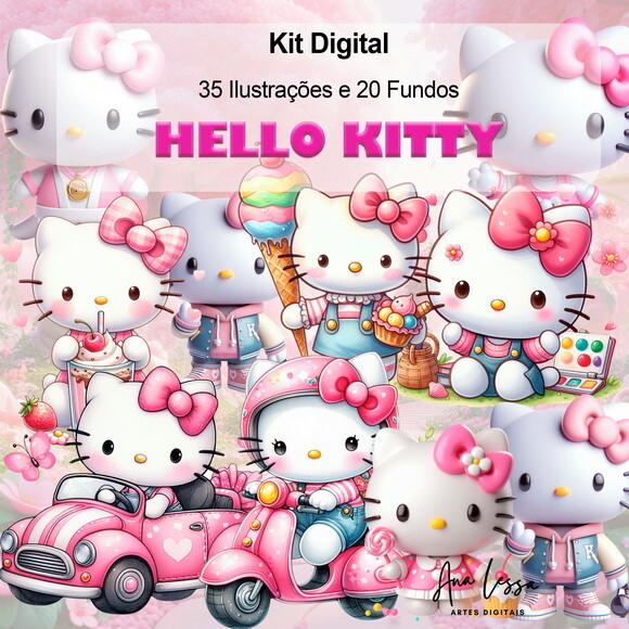 Kit Digital Hello Kitty