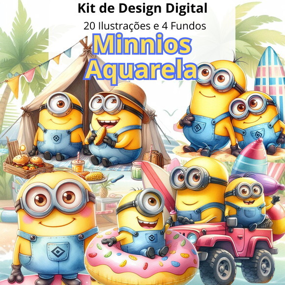 Kit Digital Minions Pool Party