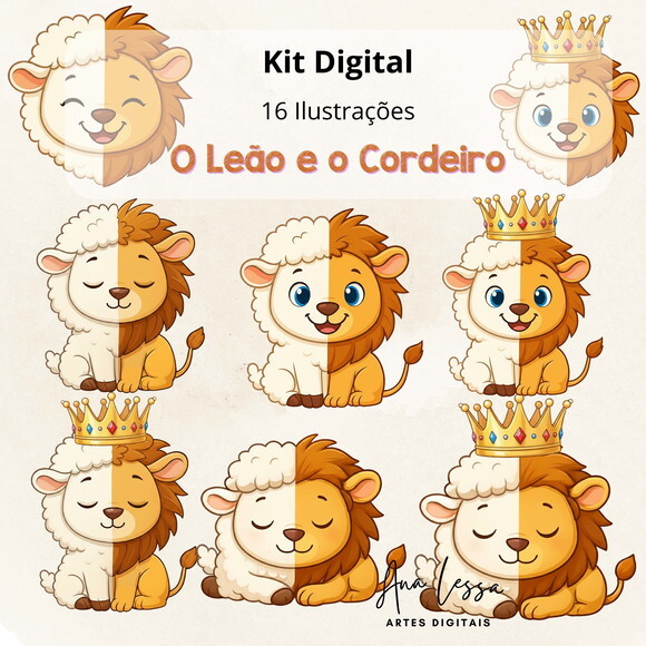 Kit Digital o Leão e o Cordeiro