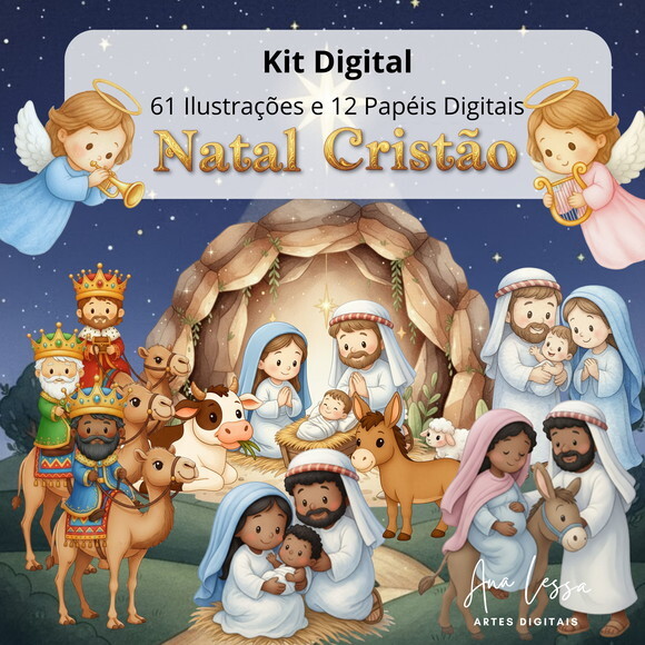 Kit Digital Natal Cristão