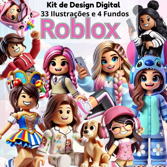 Kit Digital Roblox Menina