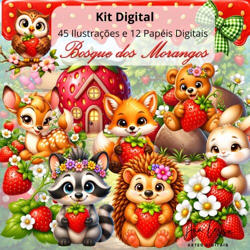 Kit Digital Bosque dos Morangos