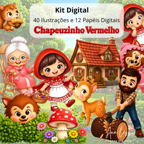 Kit Digital Chapeuzinho Vermelho