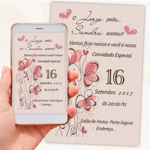 Convite Digital de Noivado