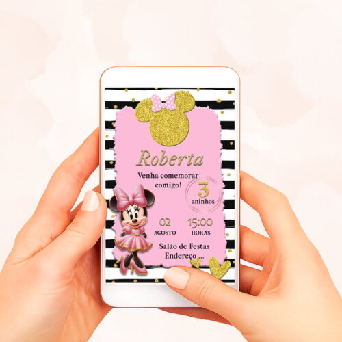 Convite Digital Minnie