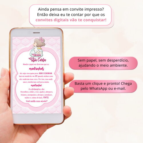 Convite Digital para Padrinhos de Batismo