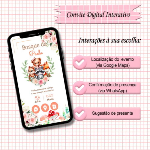 Convite Interativo Bosque