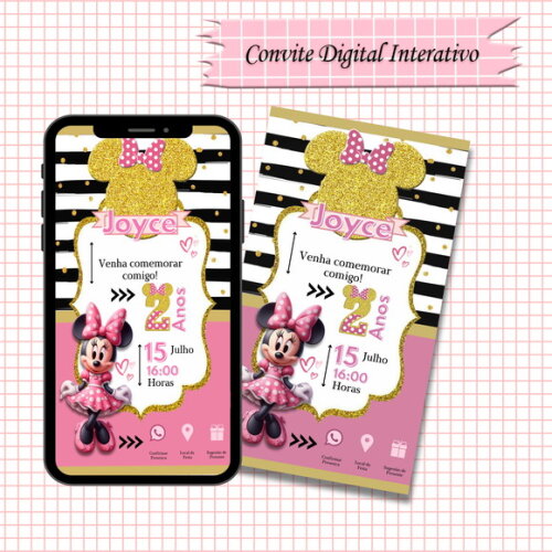 Convite Interativo Minnie
