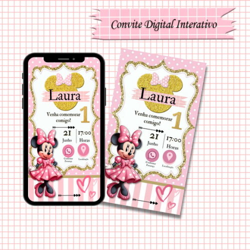 Convite Interativo Minnie