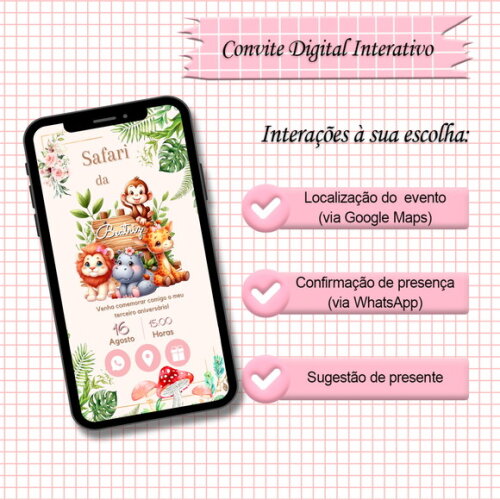 Convite Interativo Safari