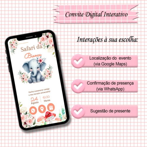 Convite Interativo Safari