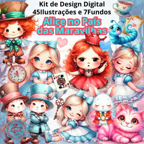 Kit Digital Alice no País das Maravilhas