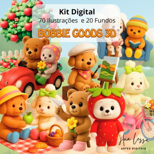 Kit Digital Bobbie Goods 3d