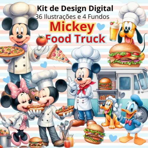 Kit Digital Food Truck Mickey