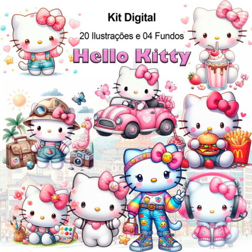 Kit Digital Hello Kitty