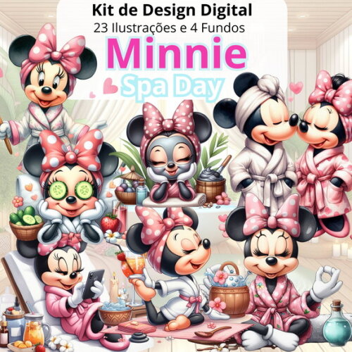 Kit Digital Minnie Spa Day