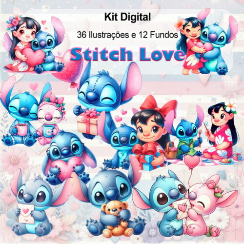 Kit Digital Stitch Love