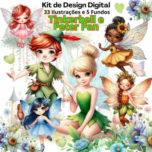 Kit Digital Tinkerbell e Peter Pan