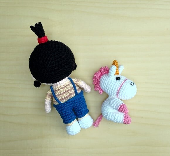 Agnes e Fluffy - Meu Malvado Favorito Amigurumi