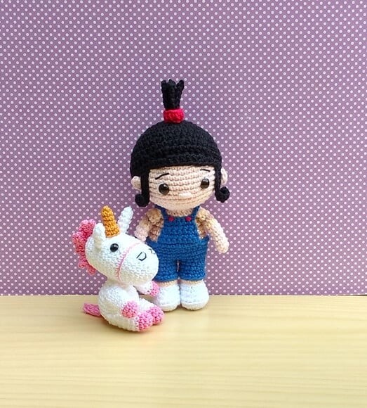 Agnes e Fluffy - Meu Malvado Favorito Amigurumi
