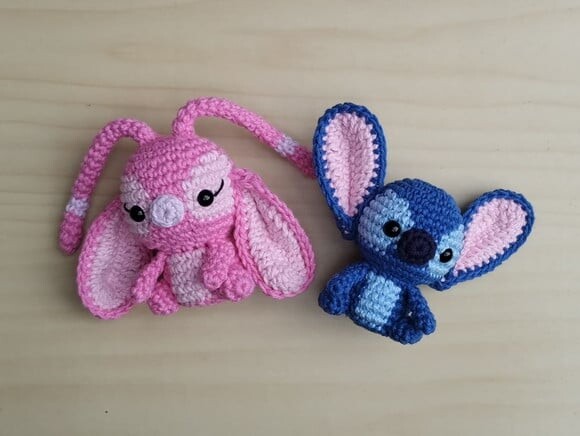 Angel e Stitch Amigurumi - Lilo & Stitch