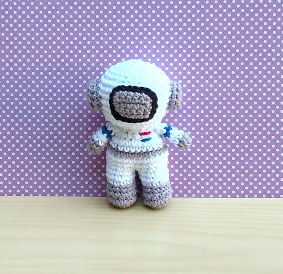 Astronauta Yuri Amigurumi - espacial