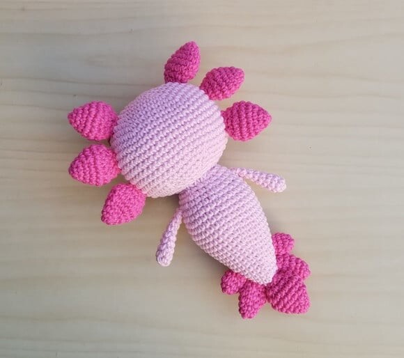 Axolote Tutti-frutti Amigurumi