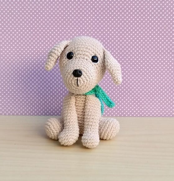 Cachorro Labrador Scott Amigurumi