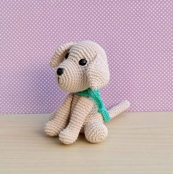 Cachorro Labrador Scott Amigurumi