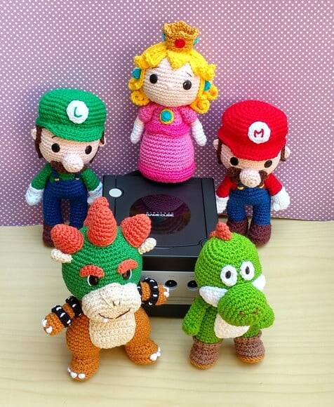 Coleção Super Mario World Amigurumi