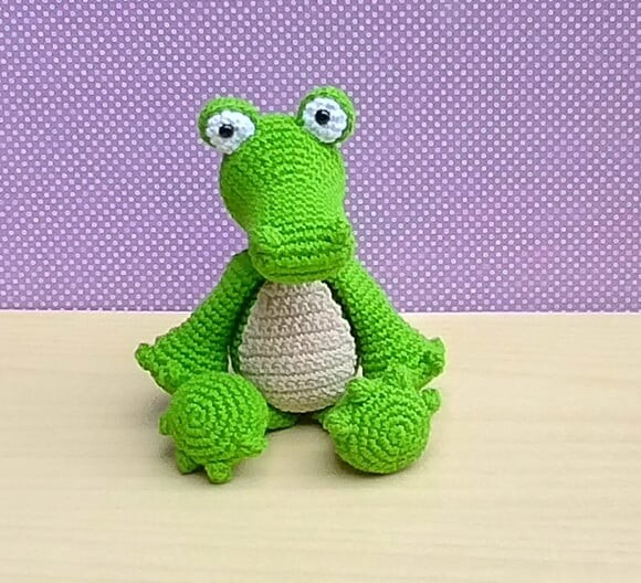 Crocodilo Dante Amigurumi