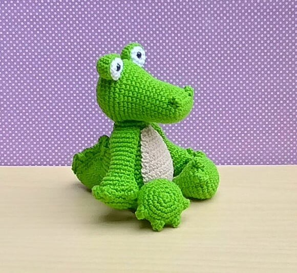Crocodilo Dante Amigurumi
