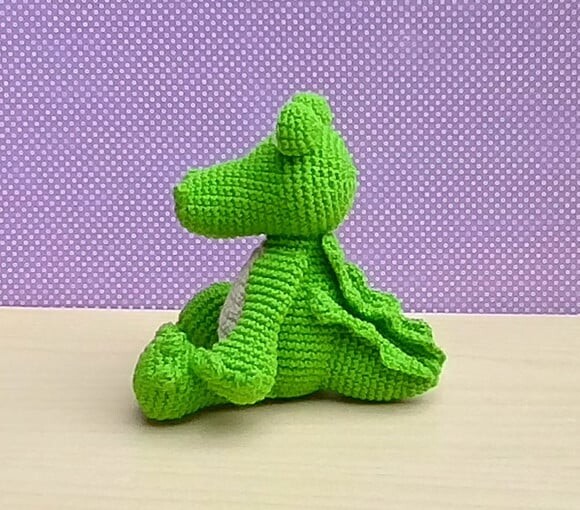 Crocodilo Dante Amigurumi