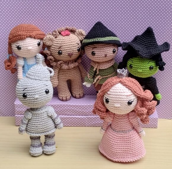 Dorothy (o Mágico de Oz) Amigurumi