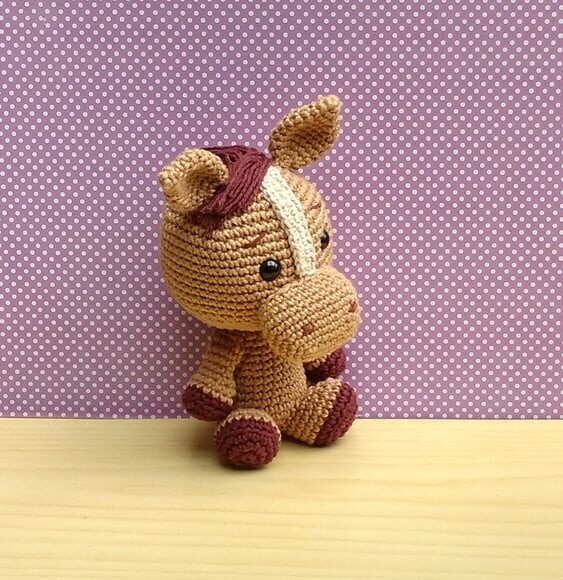 Fazendinha Baby - Cavalo Amigurumi