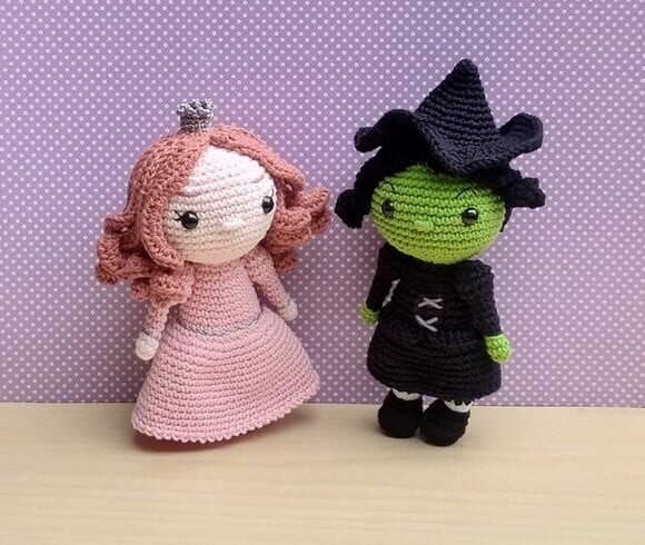 Glinda - Bruxa Boa (o Mágico de Oz) Amigurumi