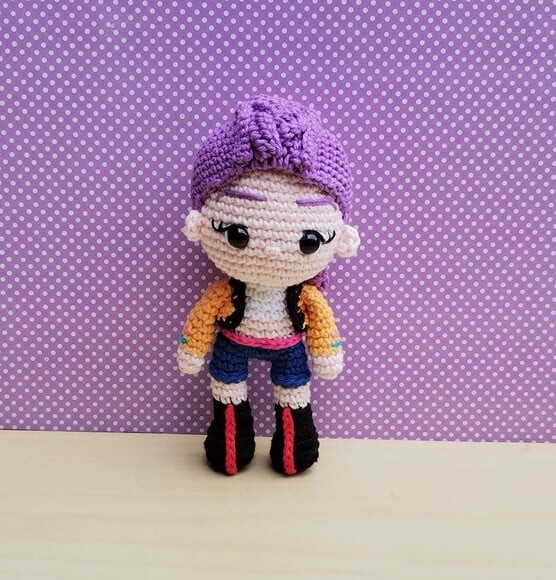 Guerreiras do K-pop - Huntrix - Rumi Amigurumi