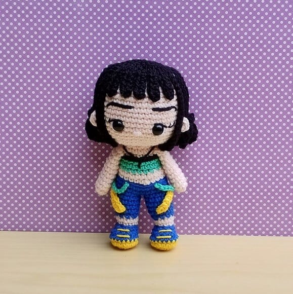 Guerreiras do K-pop - Huntrix - Zoey Amigurumi