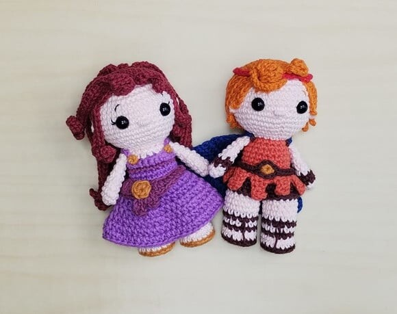 Hércules e Megara Amigurumi