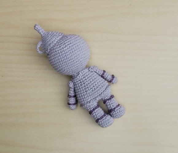 Homem de Lata (o Mágico de Oz) Amigurumi