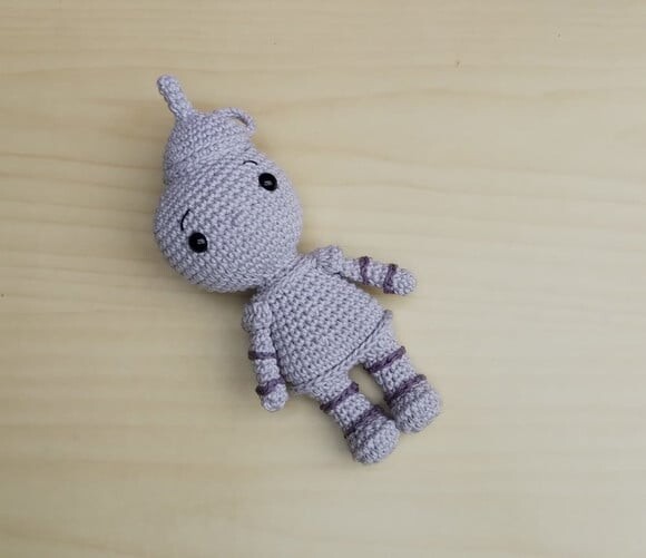Homem de Lata (o Mágico de Oz) Amigurumi