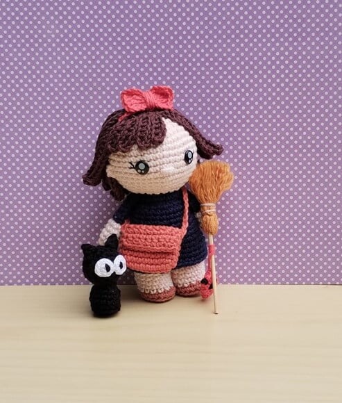 Kiki e Jiji (Serviço Entregas Kiki) Amigurumi