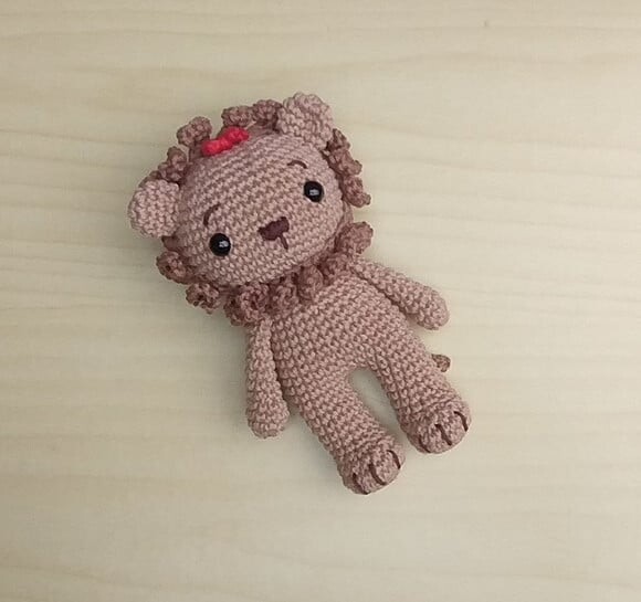 Leão Covarde ( o Mágico de Oz ) Amigurumi