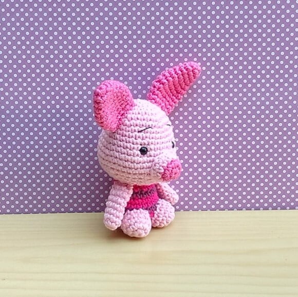 Leitão ( Turma do Ursinho Pooh ) Amigurumi