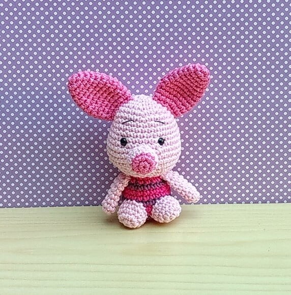 Leitão ( Turma do Ursinho Pooh ) Amigurumi