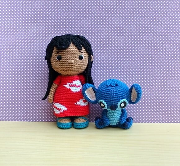 Lilo e Stitch Amigurumi - Lilo & Stitch