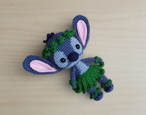 Lilo e Stitch Hula Amigurumi - Lilo & Stitch