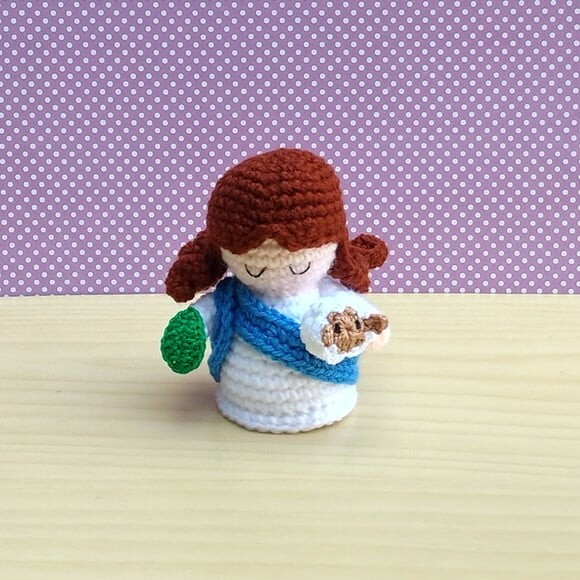 Mini Santa Inês Amigurumi