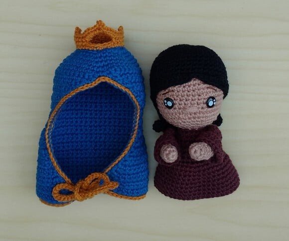 Nossa Senhorinha Aparecida Baby Amigurumi